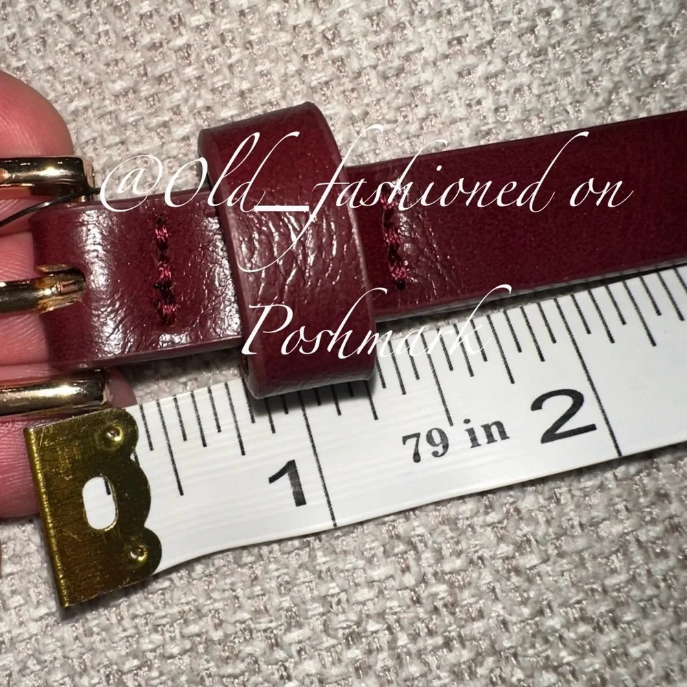 ZARA Faux Leather Belt With Studs